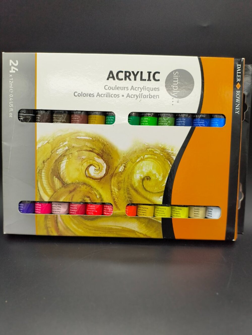 Daler Rowney Simply Acrylic Paint Set Featuring 24 Tubes